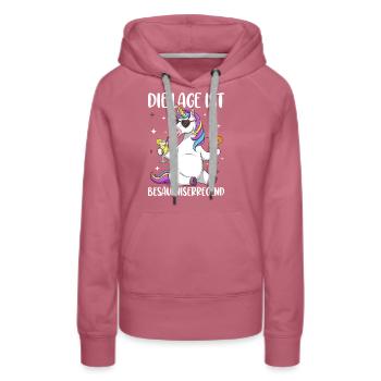 Die Lage Ist Besäufniserregend - Frauen Premium Bio Hoodie - Malve - Vorne - Isabella (175cm)
