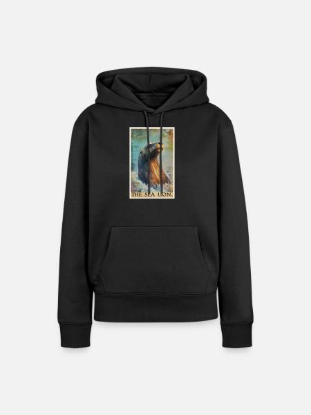 Seelöwen Seelöwe - Frauen Premium Bio Hoodie - Schwarz