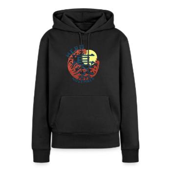 Japan Hero since November 1970 Geburtstaggeschenk - Frauen Premium Bio Hoodie - Schwarz - Vorne - Julia (174cm)