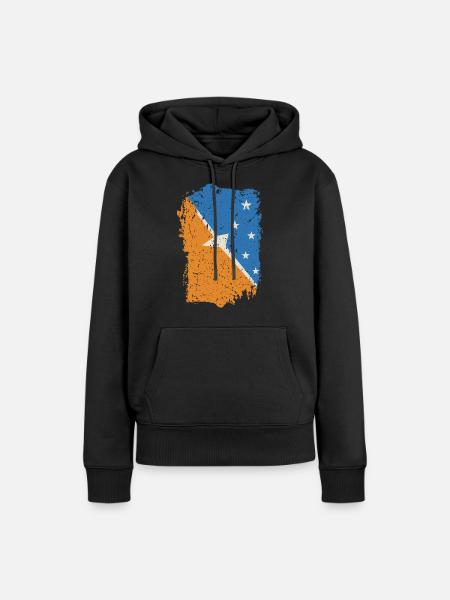 Feuerland - Frauen Premium Bio Hoodie - Schwarz