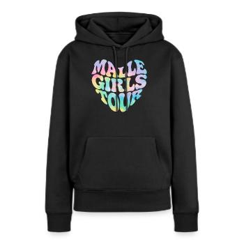 Visite de Malle Girls - Sweat à capuche Premium bio Femme - noir - Devant - Julia (174cm)