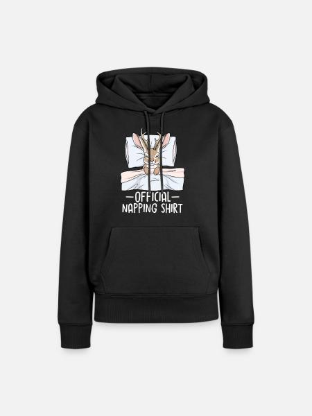 Official Napping shirt - Frauen Premium Bio Hoodie - Schwarz