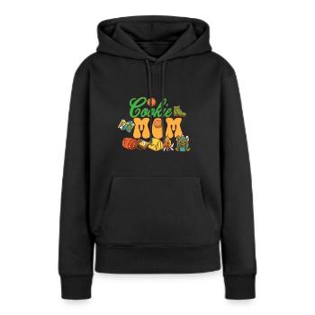 Cookie Mom Scout Troop Leader Mama Cookie Chaos - Frauen Premium Bio Hoodie - Schwarz - Vorne - Julia (174cm)