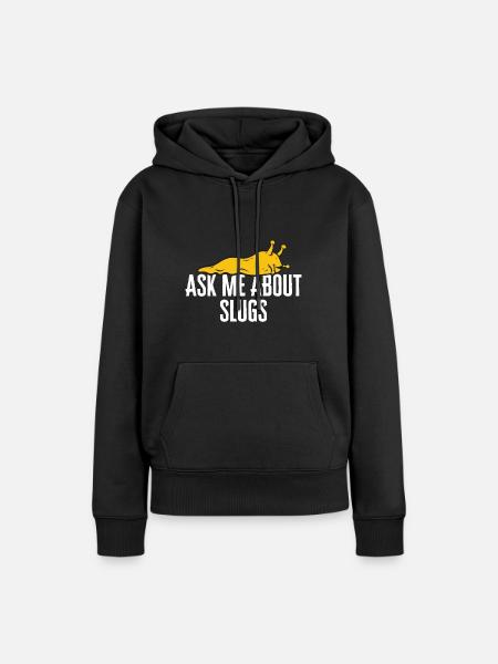 Bananenschnecke Schnecke - Frauen Premium Bio Hoodie - Schwarz