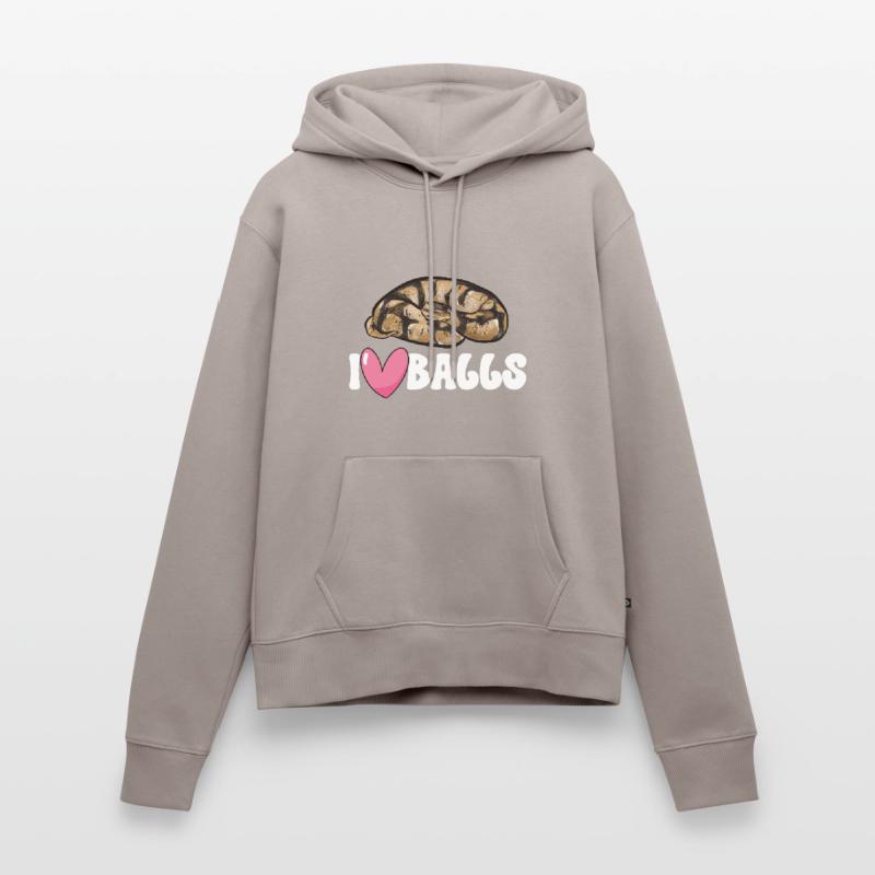 Ball Python Schlange Königspython Frauen Premium Bio Hoodie