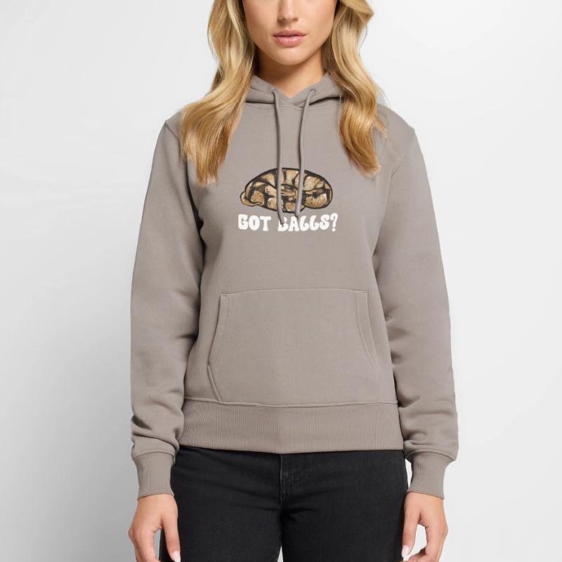 Ball Python Schlange Königspython Frauen Premium Bio Hoodie