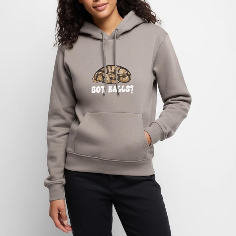 Ball Python Schlange Königspython Frauen Premium Bio Hoodie