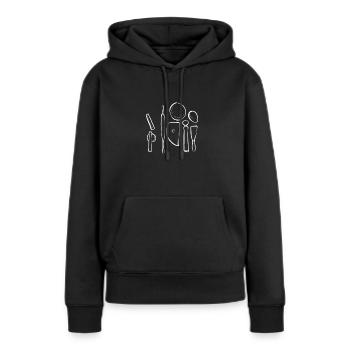 Töpfern. Für Töpfer, Töpfer Und Keramiker - Frauen Premium Bio Hoodie - Schwarz - Vorne - Julia (174cm)