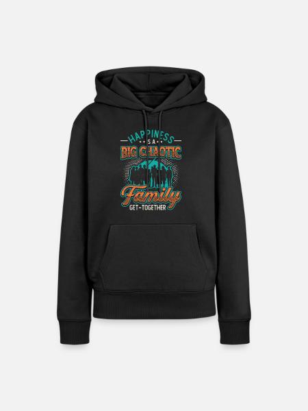 Passendes Outfit für die Familiengruppe. - Frauen Premium Bio Hoodie - Schwarz