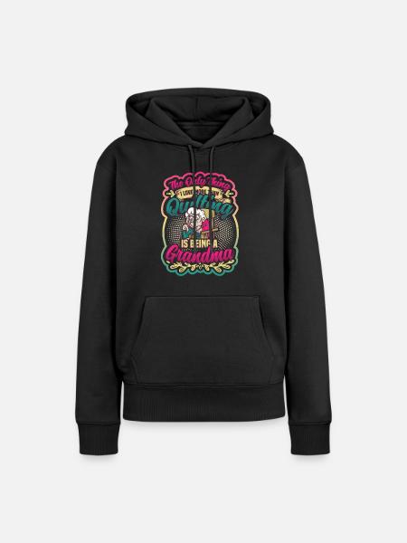Nähen Quilter Oma Quilten - Frauen Premium Bio Hoodie - Schwarz