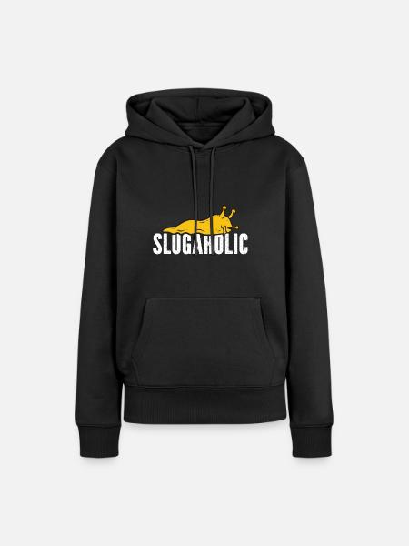 Bananenschnecke Schnecke - Frauen Premium Bio Hoodie - Schwarz