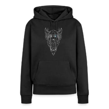 Odin runes Vikings Valhalla Rising Walhalla - Sweat à capuche Premium bio Femme - noir - Devant - Julia (174cm)