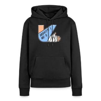 Gebrochener Arm Spruch - Fraktur Gipsarm - Frauen Premium Bio Hoodie - Schwarz - Vorne - Julia (174cm)