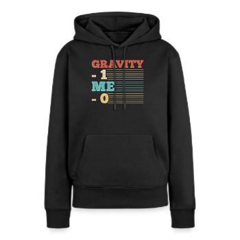 Gebrochener Arm Spruch - Fraktur Gipsarm - Frauen Premium Bio Hoodie - Schwarz - Vorne - Julia (174cm)