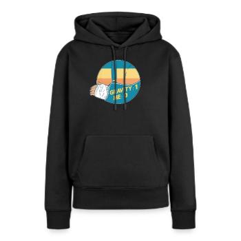Gebrochener Arm Spruch - Fraktur Gipsarm - Frauen Premium Bio Hoodie - Schwarz - Vorne - Julia (174cm)