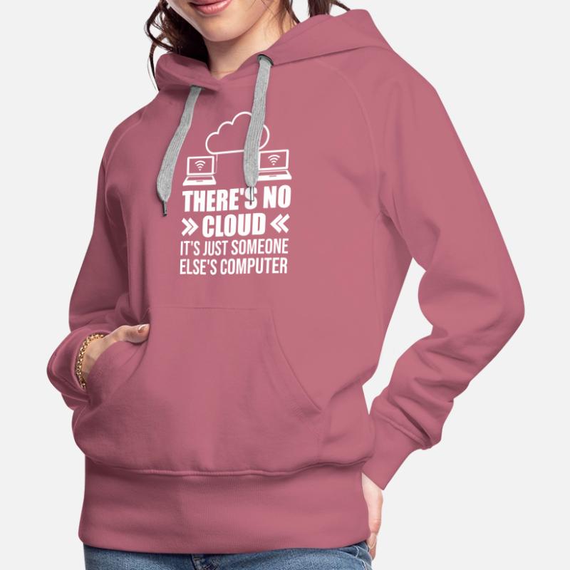 Cloud Computing Informatik Programmierung Dev Frauen Premium Bio Hoodie