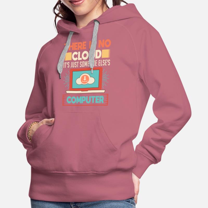 Cloud Computing Informatik Programmierung Dev Frauen Premium Bio Hoodie