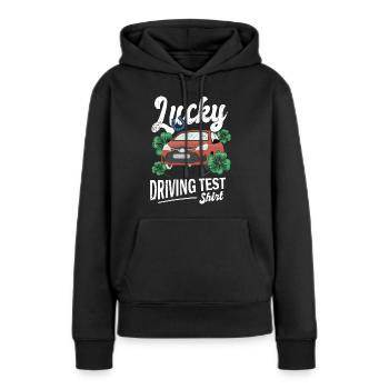 Permis de conduire - permis de conduire - Sweat à capuche Premium bio Femme - noir - Devant - Julia (174cm)