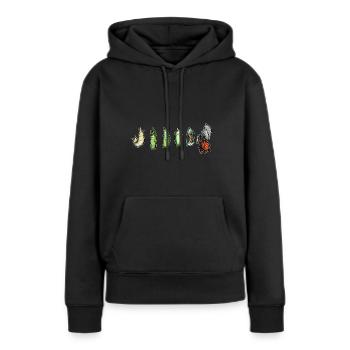 Monarque papillon monarque américain papillon monarque - Sweat à capuche Premium bio Femme - noir - Devant - Julia (174cm)