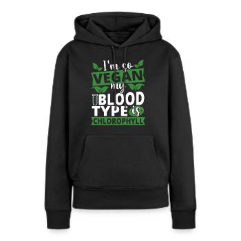Veganer Spruch Vegane Lebensweise - Frauen Premium Bio Hoodie - Schwarz - Vorne - Julia (174cm)