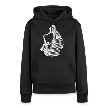 saxophonist - Frauen Premium Bio Hoodie - Schwarz - Vorne - Julia (174cm)