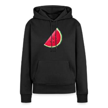 watermelon - Women’s Premium Organic Hoodie - black - Front - Julia (174cm)