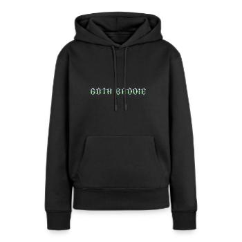 Méchant gothique ! Gothique Fille Gothique Esthétique - Sweat à capuche Premium bio Femme - noir - Devant - Julia (174cm)