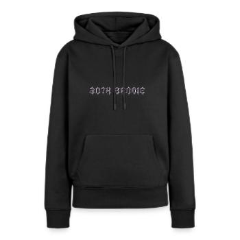 Méchant gothique ! Gothique Fille Gothique Esthétique - Sweat à capuche Premium bio Femme - noir - Devant - Julia (174cm)
