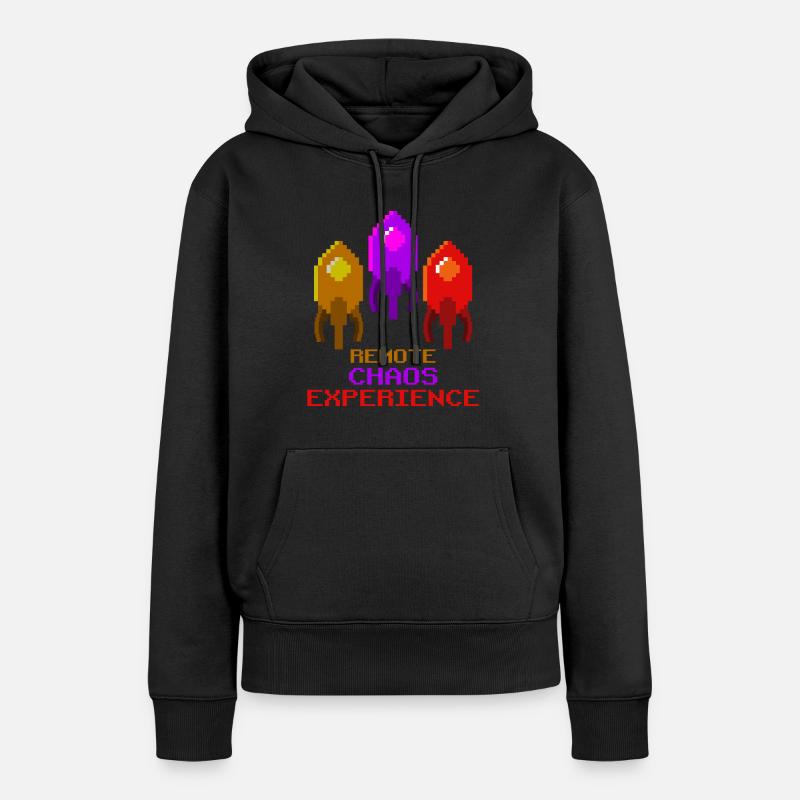 Remote chaos experience - Women’s Premium Organic Hoodie - black