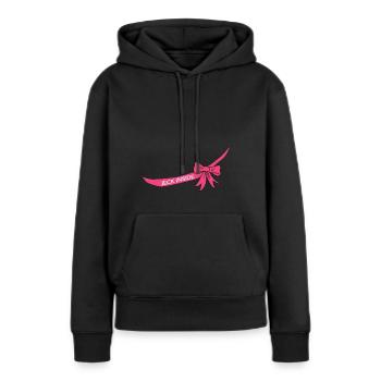 Karneval Jeck Babybauch werdende Mama Schwangere - Frauen Premium Bio Hoodie - Schwarz - Vorne - Julia (174cm)