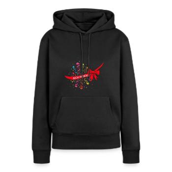 Carnival Confetti Jeck Baby Belly Pregnant Mom - Women’s Premium Organic Hoodie - black - Front - Julia (174cm)