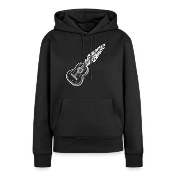 Guitar Musician Guitar Player Guitar Music Guitari - Frauen Premium Bio Hoodie - Schwarz - Vorne - Julia (174cm)