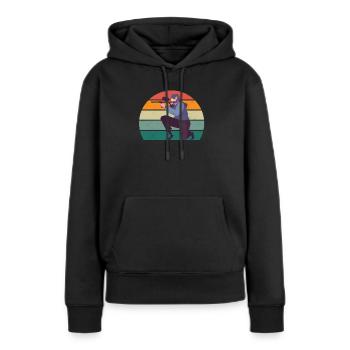 Paintballer Paintballer Paintball Player Color - Women’s Premium Organic Hoodie - black - Front - Julia (174cm)
