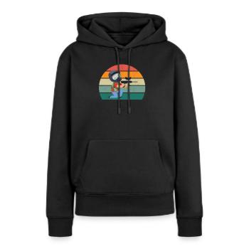 Paintballer Paintballer Paintball Player Color - Women’s Premium Organic Hoodie - black - Front - Julia (174cm)