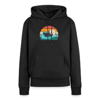 Dwarf Giant Otter Otter Otter Otter - Women’s Premium Organic Hoodie - black - Front - Julia (174cm)
