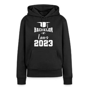 Bachelor of Laws 2023 Bachelor Abschluss - Frauen Premium Bio Hoodie - Schwarz - Vorne - Julia (174cm)
