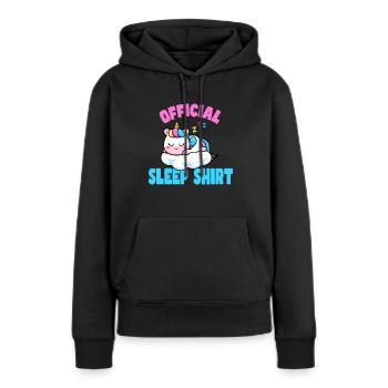 Gute Nacht - Frauen Premium Bio Hoodie - Schwarz - Vorne - Julia (174cm)