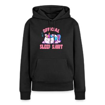 Gute Nacht Einhorn - Frauen Premium Bio Hoodie - Schwarz - Vorne - Julia (174cm)