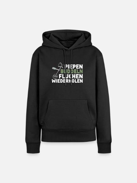 Sondeln - Frauen Premium Bio Hoodie - Schwarz