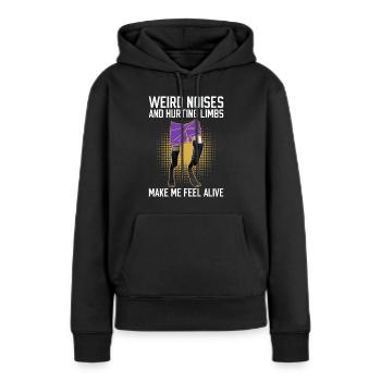 Beinprothesen Und Prothesen - Frauen Premium Bio Hoodie - Schwarz - Vorne - Julia (174cm)