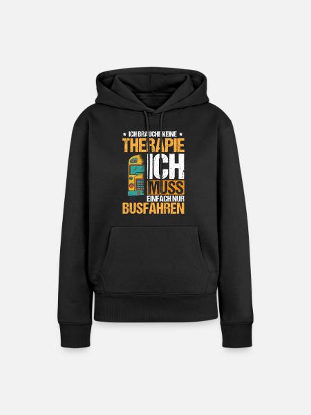 Busfahrer Beruf - Frauen Premium Bio Hoodie - Schwarz