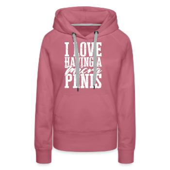 Mikropenis Kleiner Penis Sex Schwanz Club Micro - Frauen Premium Bio Hoodie - Malve - Vorne - Isabella (175cm)