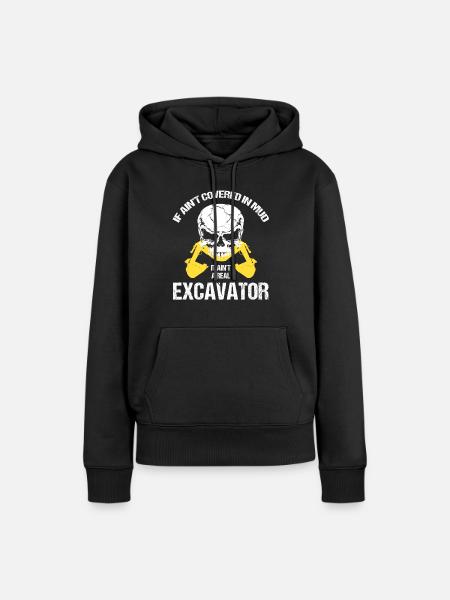 Baggerführer für Bagger Sandbagger - Frauen Premium Bio Hoodie - Schwarz