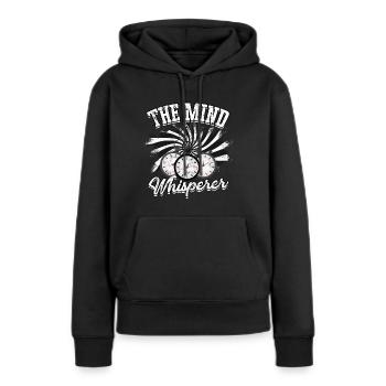 hypnotiseur hypnotique hypnotiseur - Sweat à capuche Premium bio Femme - noir - Devant - Julia (174cm)