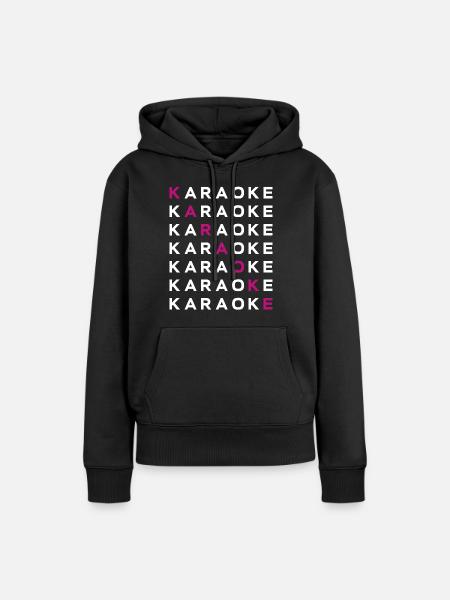 Karaoke Singer Karaoke - Frauen Premium Bio Hoodie - Schwarz