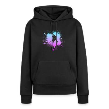 Tanzen - Frauen Premium Bio Hoodie - Schwarz - Vorne - Julia (174cm)