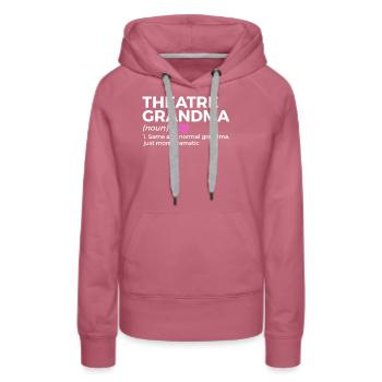 Theater Schauspieler - Frauen Premium Bio Hoodie - Malve - Vorne - Isabella (175cm)