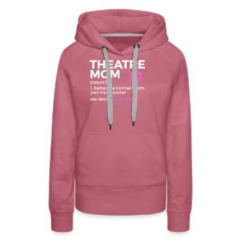 Theater Schauspieler - Frauen Premium Bio Hoodie - Malve - Vorne - Isabella (175cm)