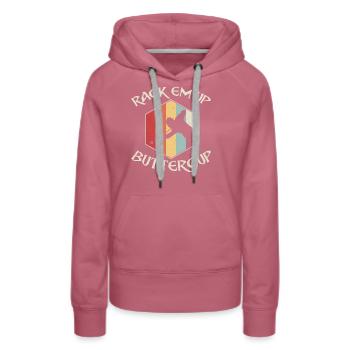 Billiards Pool Player Ball Pun - Women’s Premium Organic Hoodie - mauve - Front - Isabella (175cm)