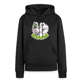 Valentinstag - Ghost Queen - Anti Valentine - Frauen Premium Bio Hoodie - Schwarz - Vorne - Julia (174cm)